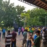 Apel sebelum aksi penyemprotan massal