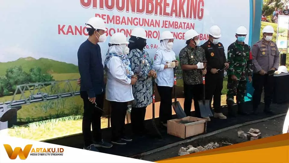 Peletakan Batu Pertama Pembangunan Jembatan Kanor-Rengel Peletakan Batu Pertama Pembangunan Jembatan Kanor Rengel
