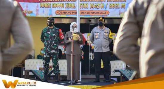 Polres Bojonegoro Gelar Apel Kesiapan Pengamanan Larangan Mudik 1