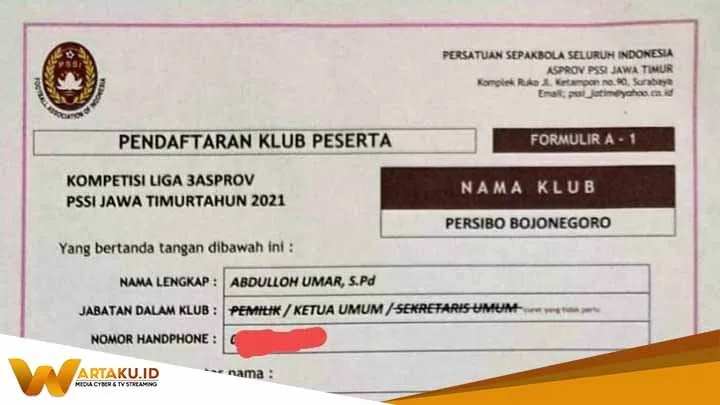 Persibo Berlaga Di Liga 3 PSSI 2021
