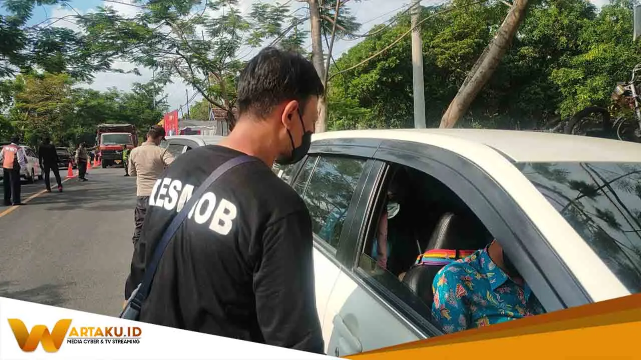 PPKM Darurat Aparat Gabungan Bojonegoro Gelar Operasi Yustisi 2