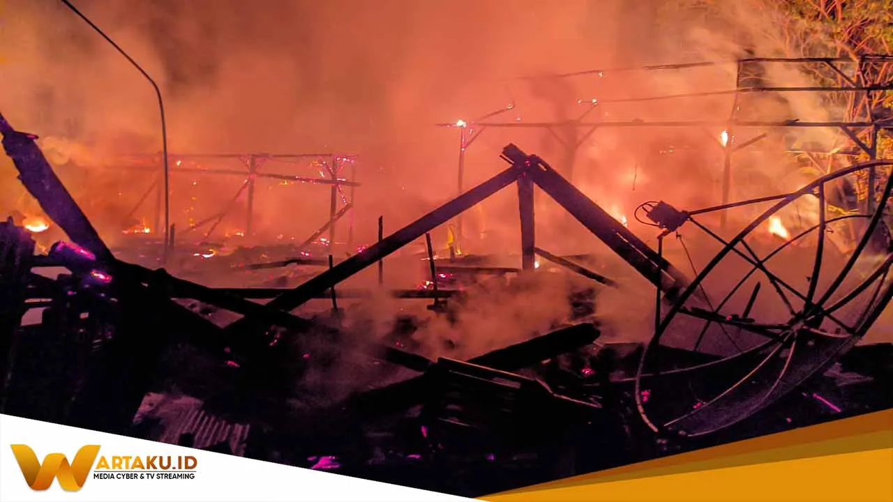 Dua Rumah Hangus Terbakar Diduga Akibat Rokok 2