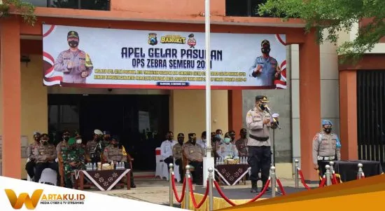 Polres Bojonegoro Lakukan Gelar Pasukan Operasi Zebra Semeru 2021 1