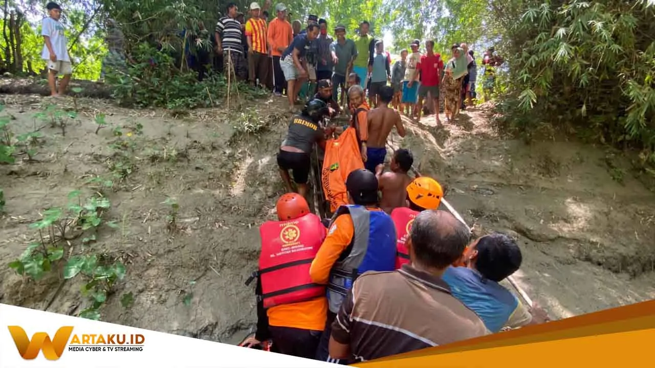 Terpeleset Saat Mencari Ikan Warga Kelepek Ditemukan Meninggal Setelah Dua Hari Pencarian