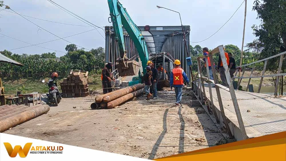 Tinggal 21 Hari Dari Target Waktu Yang Ditentukan Pembangunan Jembatan Glendeng Capai 73 1