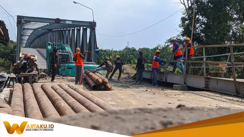 Tinggal 21 Hari Dari Target Waktu Yang Ditentukan Pembangunan Jembatan Glendeng Capai 73 2
