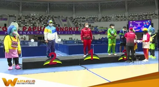 Wakili Jawa Timur Dicky Atlet Tenis Meja Asal Bojonegoro Raih Medali Perunggu Di Peparnas Papua