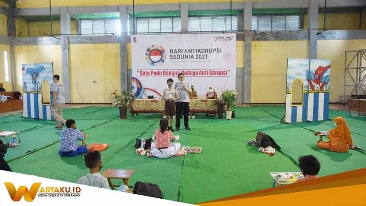 Bertabur Warna Peringatan Hakordia Di Bojonegoro Cegah Korupsi Melalui Gambar