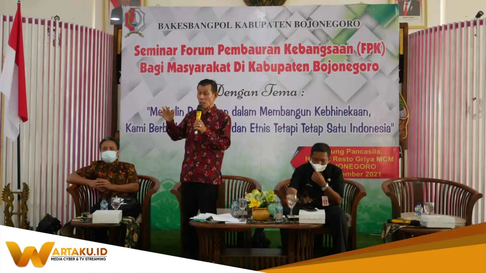 Jaga Persatuan Dan Kesatuan Bangsa Bakesbangpol Bojonegoro Gelar Seminar Kebangsaan