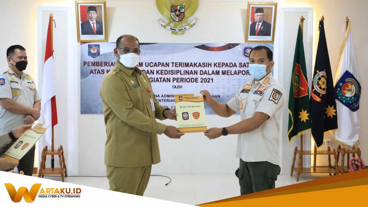 Satpol PP Bojonegoro Raih Penghargaan Dari Mendagri