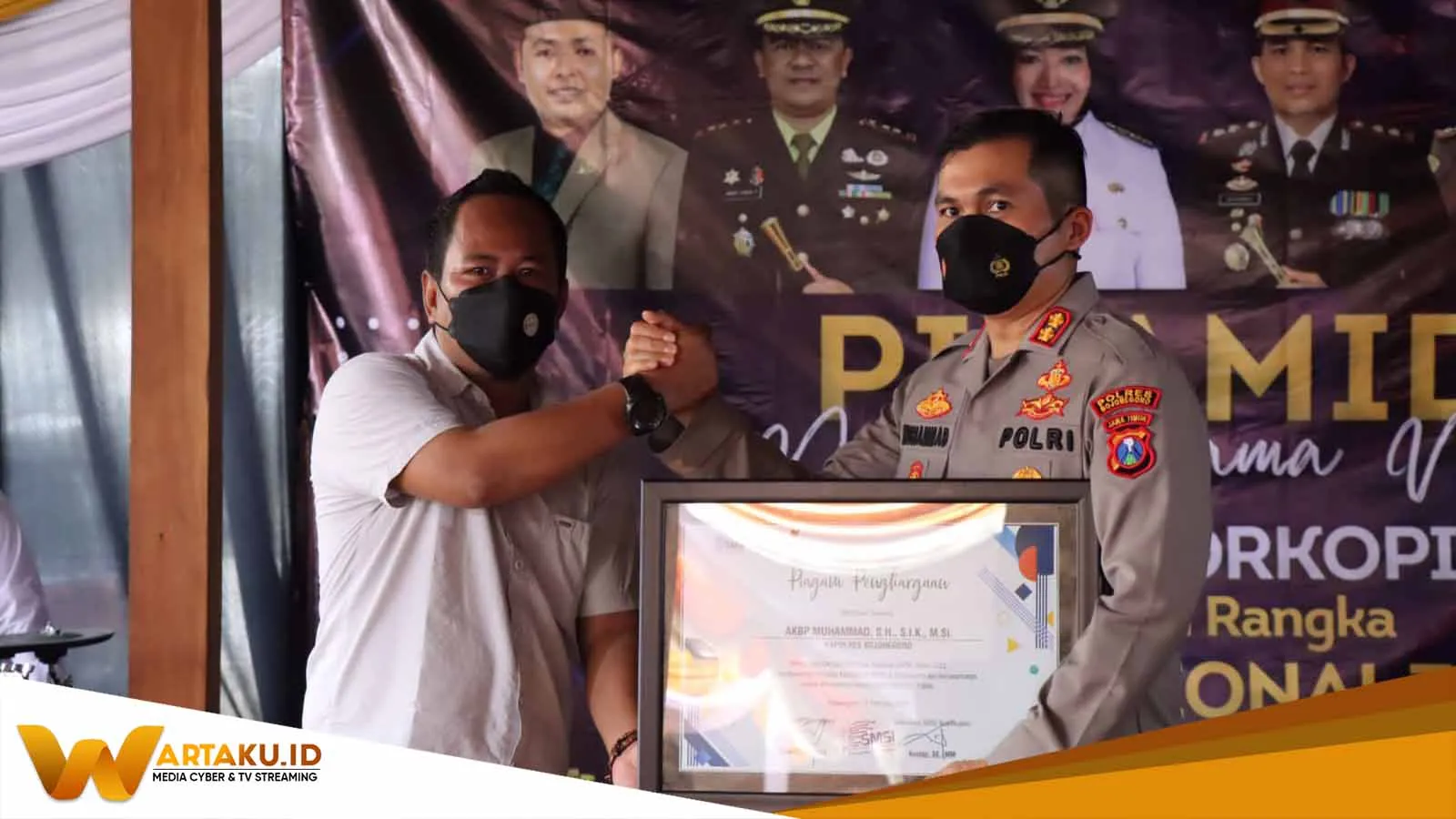 Peringati Hari Pers Nasional Polres Bojonegoro Selenggarakan Piramida