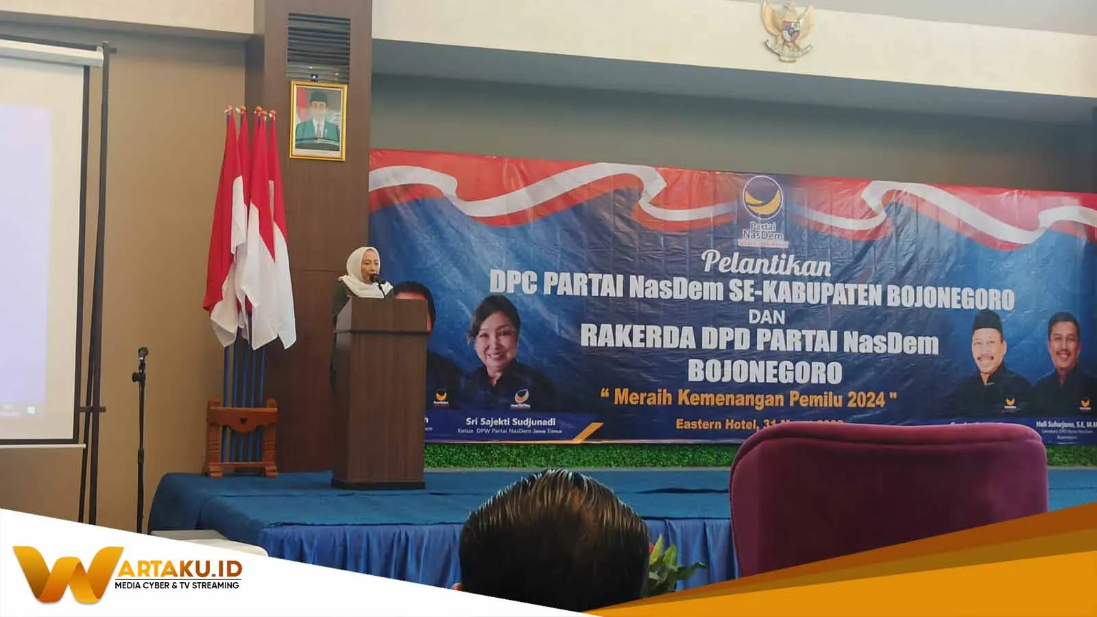Bupati Bojonegoro Hadiri Rakerda NasDem Bunda Janet Nasdem Harus Masuk Semi Final Di Pemilu 2024