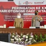 Dari Pendopo Pemkab Bupati Bojonegoro Ikuti Peringatan Ke XXVI Hari Otoda