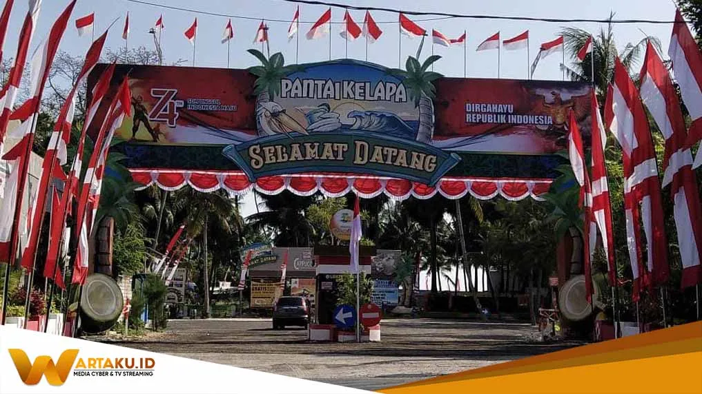 Liburan Lebaran 2022 Diperkirakan 6 Ribu Sampai Dengan 10 Ribu Orang Tiap Hari Berkunjung Di Wisata Pantai Kelapa
