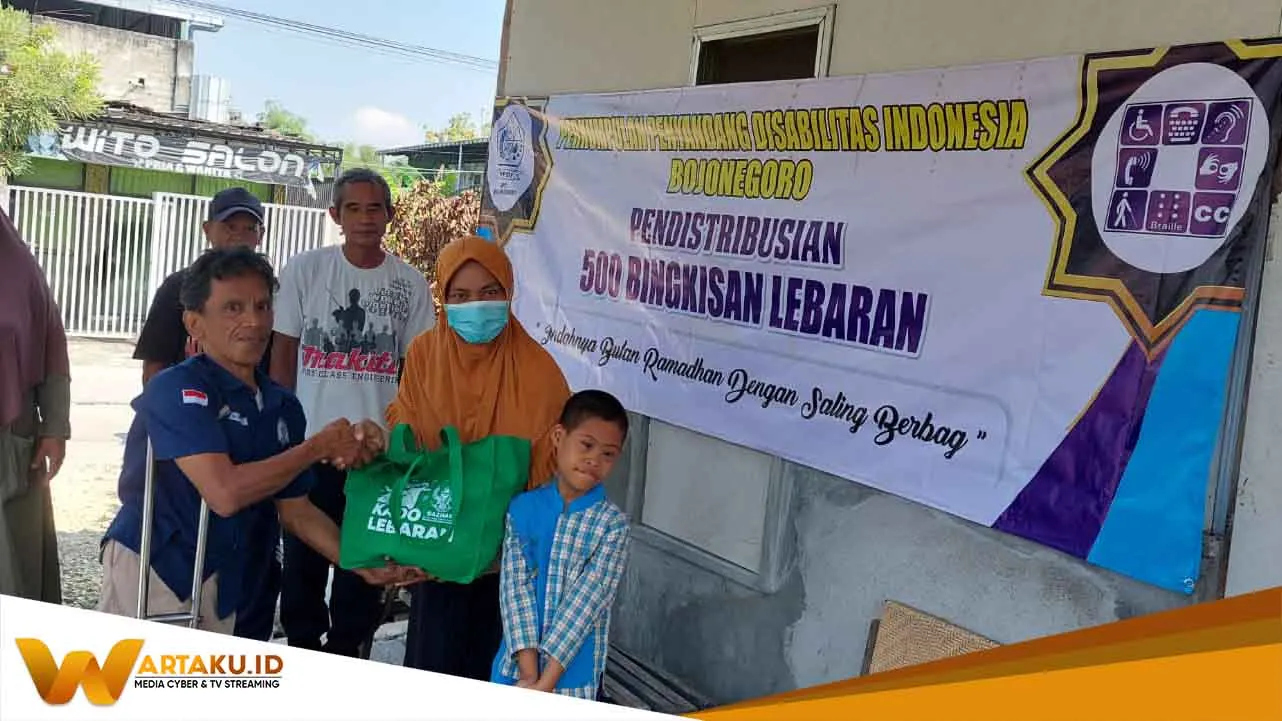 PPDI Bagikan 500 Paket Sembako Kepada Disabilitas Di Bojonegoro Selama Bulan Ramadan 1