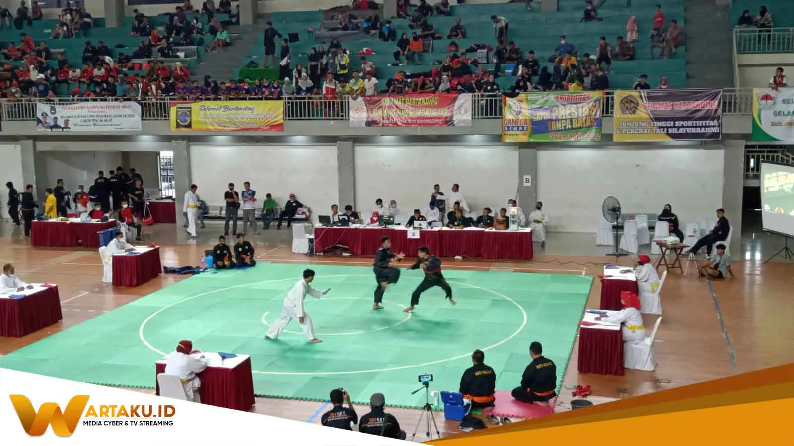 525 Atlet Pencak Silat Ikuti Pra Porprov Jatim Ke VII Yang Diselenggarakan Gor Dabonsia Bojonegoro