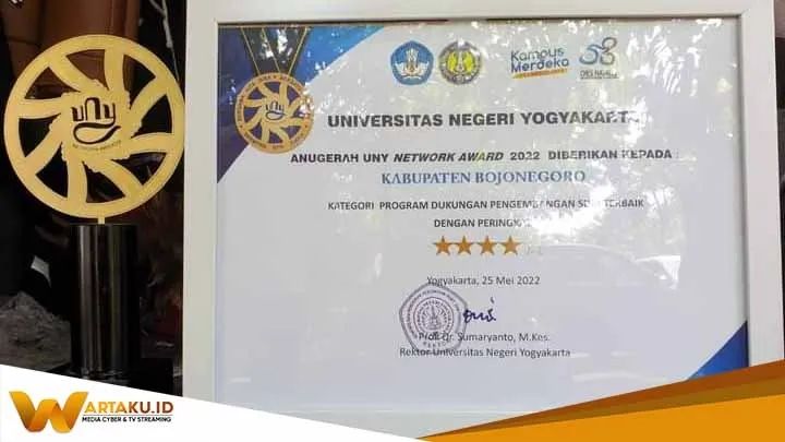 Punya ProgramSDM Terbaik, Pemkab Bojonegoro Raih Anugerah UNY Network Award 2022 Punya ProgramSDM Terbaik Pemkab Bojonegoro Raih Anugerah UNY Network Award 2022