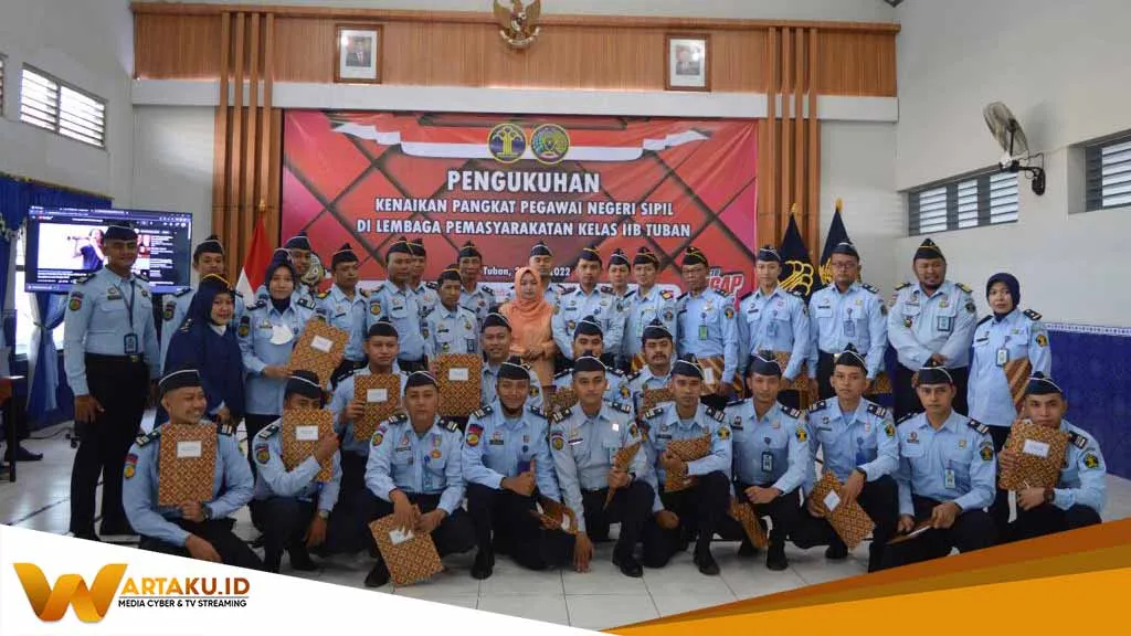 31 Pegawai Lapas Tuban Mendapat Kenaikan Pangkat Diantaranya 22 ASN Angkatan 2017