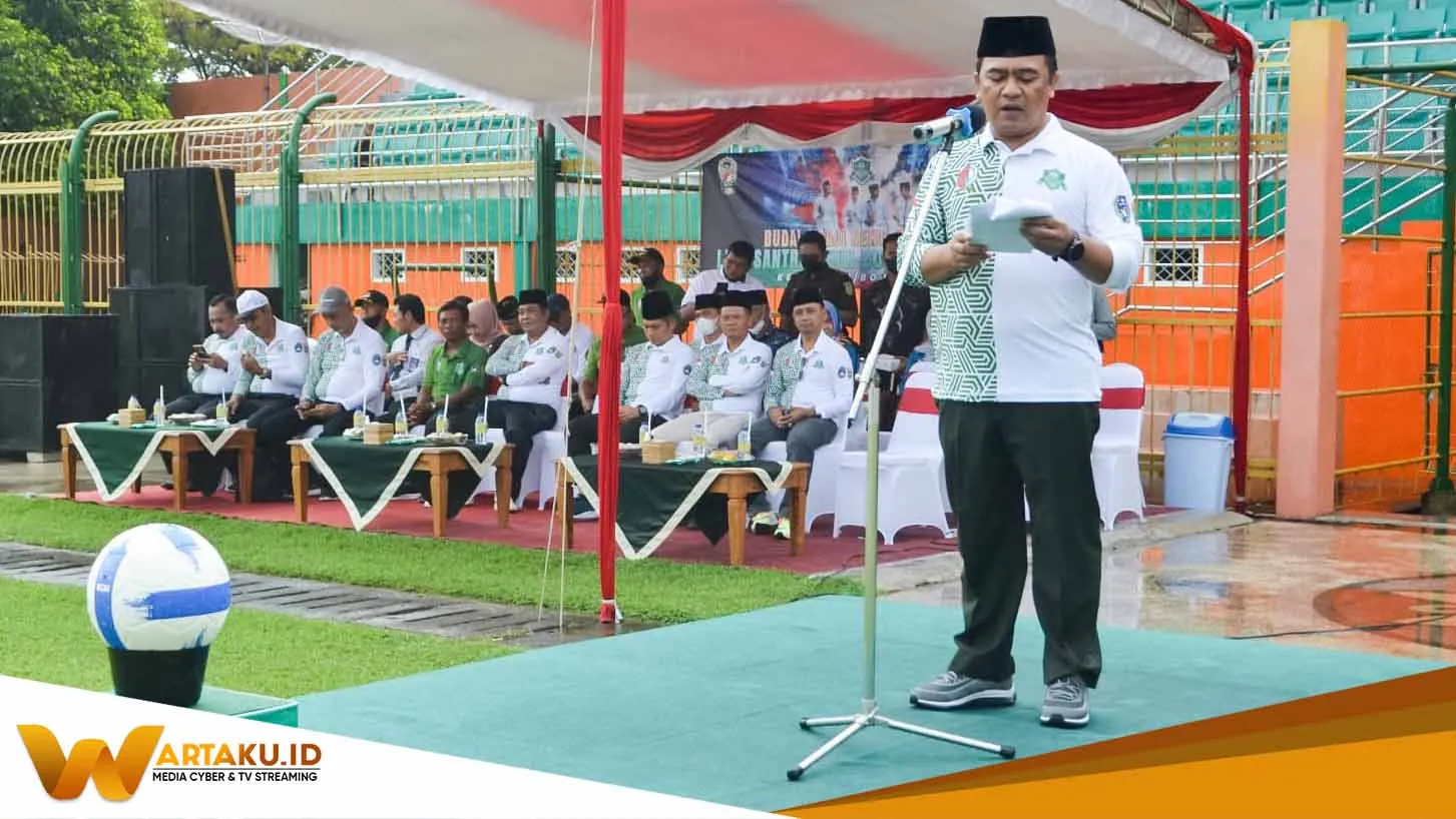 Liga Santri Wilayah Bojonegoro Resmi Dimulai Dandim 0813 Lakukan Kick Off Pertandingan