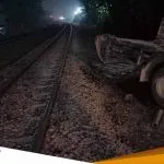 Truk Bermuatan Semen Terhantam Kereta Di Perlintasan Baureno