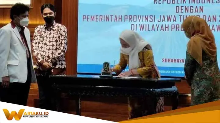 Dukung Penguatan Pancasila Bupati Bojonegoro Teken Nota Kesepahaman Dengan BPIP