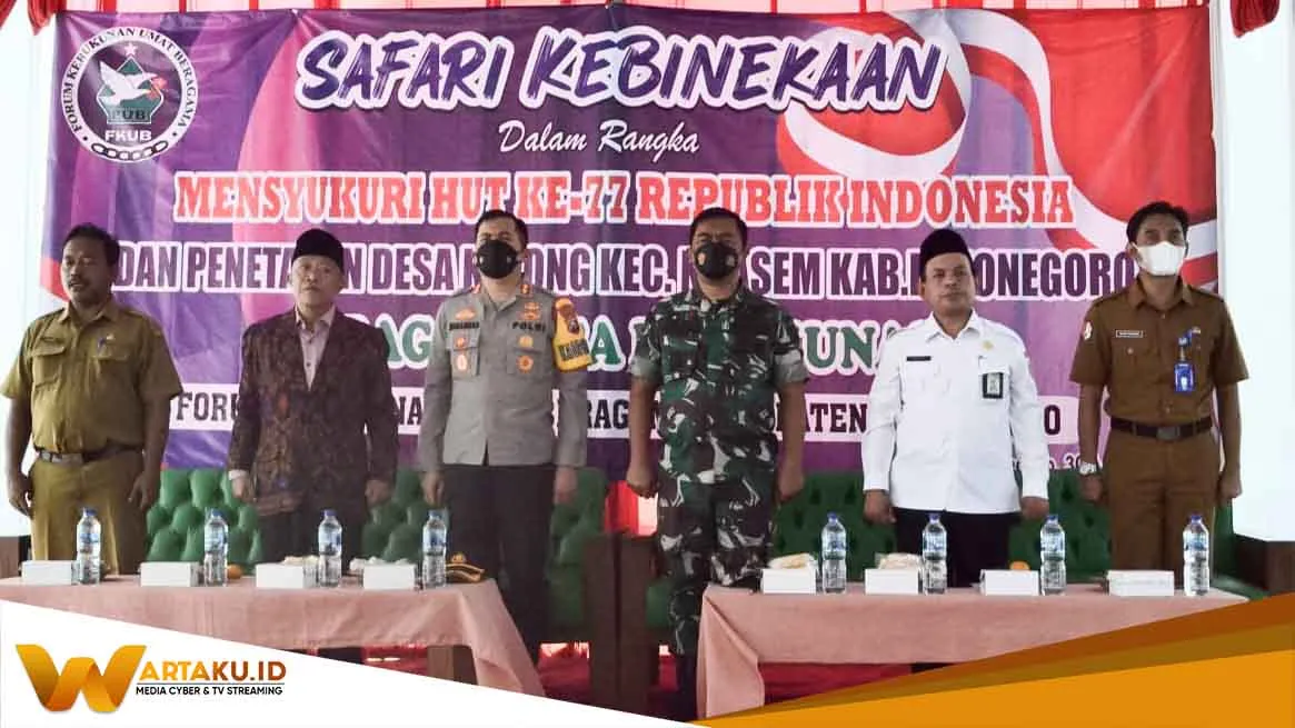 Dandim Bojonegoro Ikuti Safari Kebhinekaan Hari Kemerdekaan Republik Indonesia