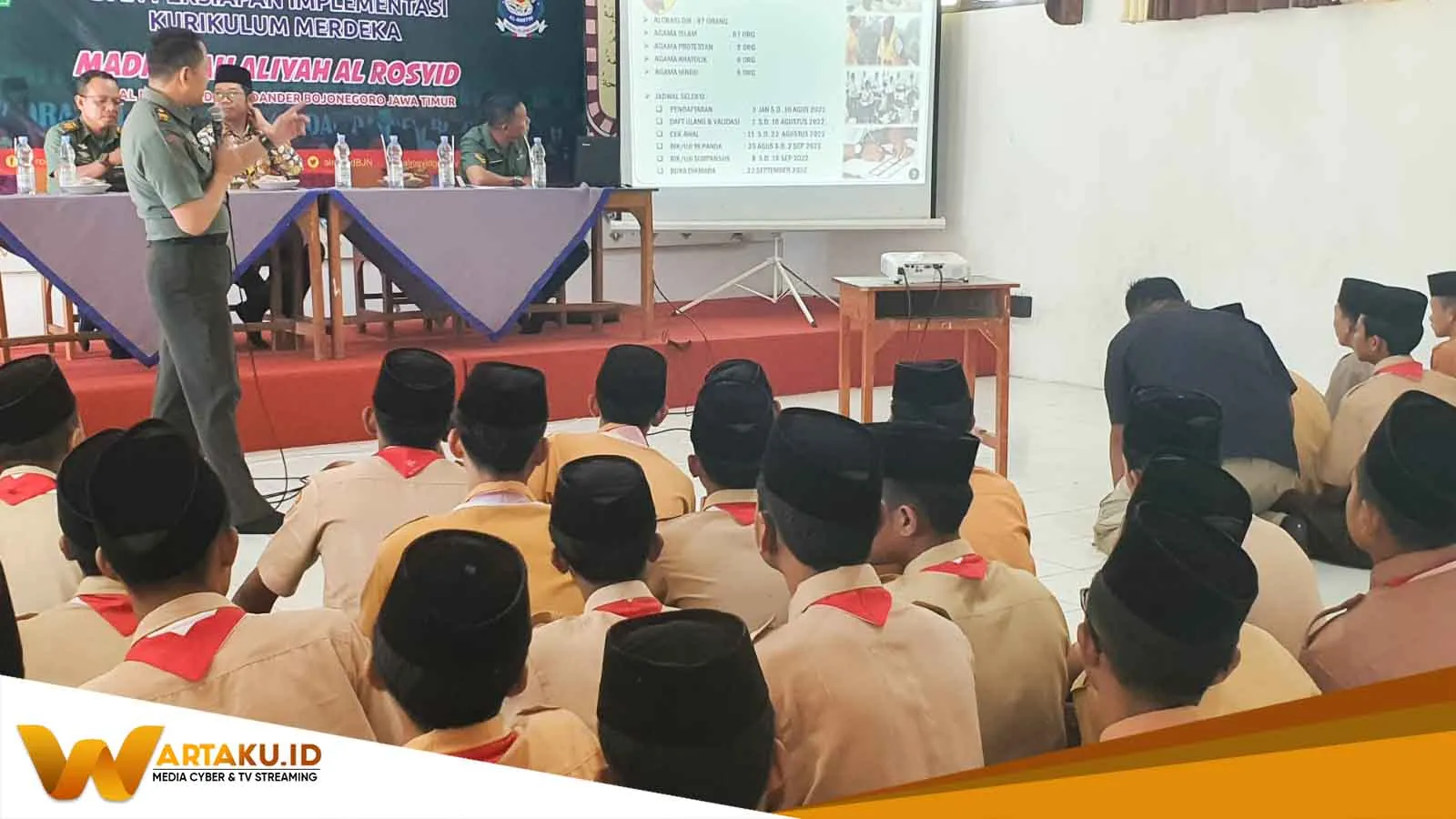 Kodim Bojonegoro Kampayekan Penerimaan TNI Angkatan Darat Khusus Jalur Santri Dan Lintas Agama