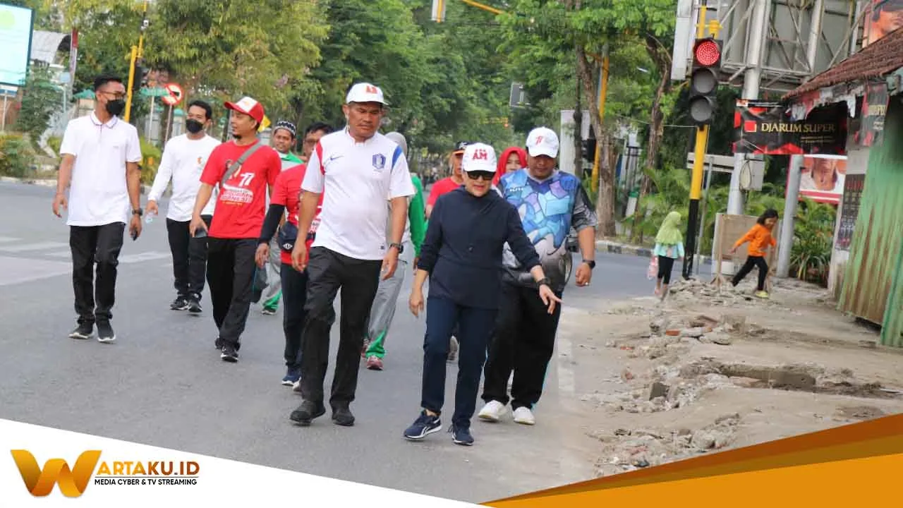 Tampil Sporty Bupati Ikuti Jalan Santuy 2