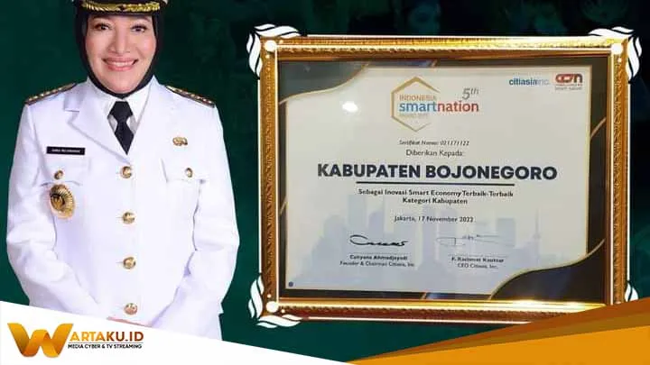 Bojonegoro Raih Penghargaan Smart Economy Terbaik Terbaik Di Ajang ISNA 2022