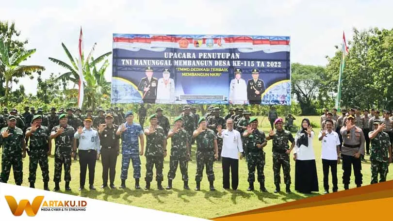 Program TMMD 115 Bojonegoro Di Ngantru Sekaran Resmi Ditutup