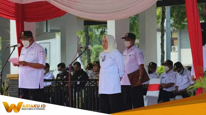 Apel Di Alun Alun Bojonegoro Relawan PMI Diminta Selalu Siaga Hadapi Bencana