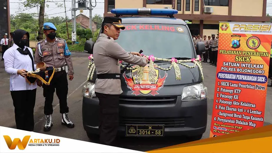 Berikan Kemudahan Layanan Polres Bojonegoro Launching Mobil SKCK Keliling 1
