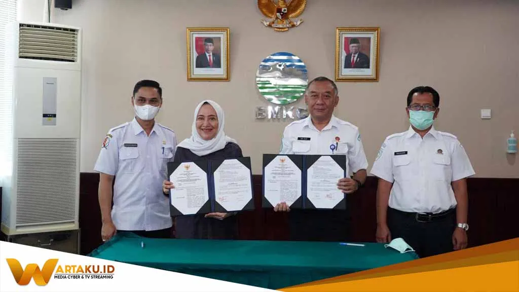 Bupati Bojonegoro Bersama Sekretaris Utama BMKG Tandatangani MoU Mitigasi Bencana 1
