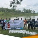 Optimalkan Program Gemarikan Pemkab Bojonegoro Tebar Ribuan Benih Ikan