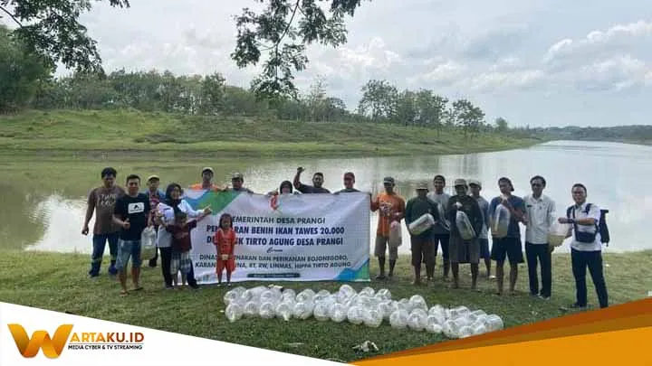 Optimalkan Program Gemarikan Pemkab Bojonegoro Tebar Ribuan Benih Ikan