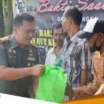 Peringati Hari Juang TNI AD Dan HUT Ke 74 Kodam V Brawijaya Kodim Bojonegoro Salurkan Sembako