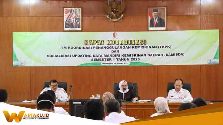 Sinkronkan Data Pemkab Bojonegoro Gelar Rakor TKPK Dan Sosialisasi Updating DAMISDA Semester 1