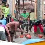 Mantapkan Kemanunggalan TNI Rakyat Babinsa Temayang Bojonegoro Laksanakan Karya Bakti Pembangunan Musholla Desa Pandantoyo