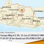 Bojonegoro Dilanda Gempa Getaran Tidak Terasa