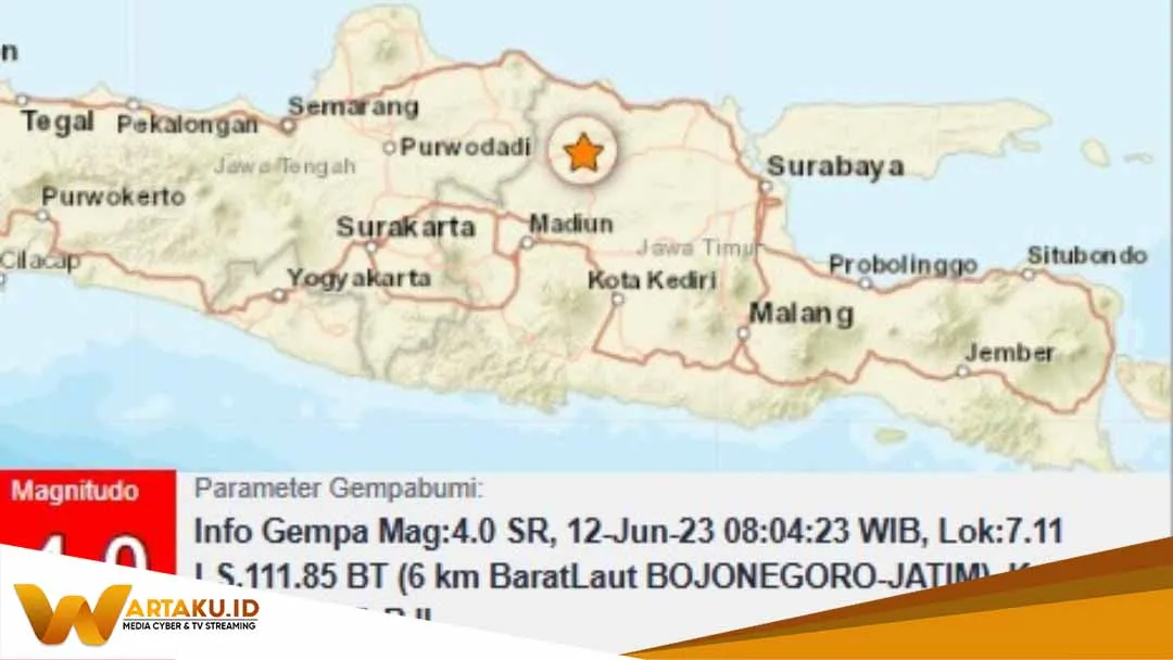 Bojonegoro Dilanda Gempa, Getaran Tidak Terasa Bojonegoro Dilanda Gempa Getaran Tidak Terasa
