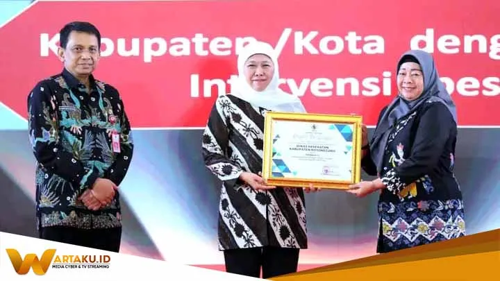 Sukses Turunkan Prevalensi Stunting Bojoneogro Raih Penghargaan Terbaik 3 Se Jawa Timur
