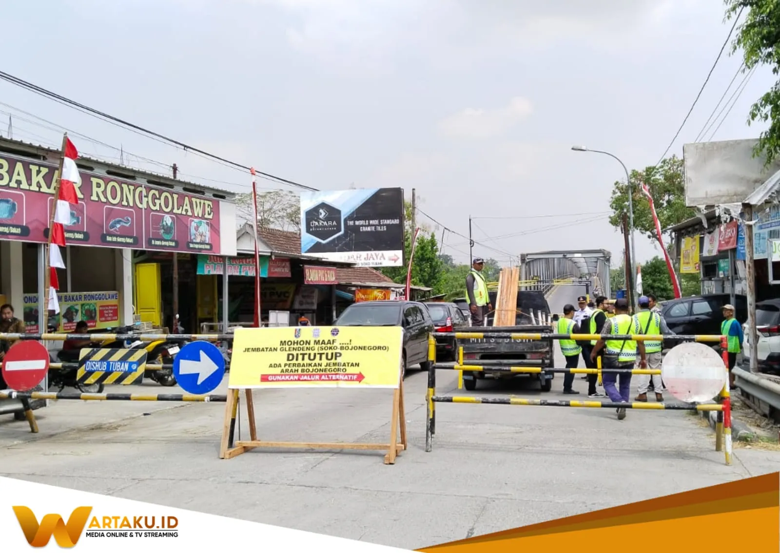 Penutupan Jembatan Glendeng