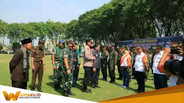 PJ Bupati Bojonegoro Dan Forkopimda Ikuti Apel Kesiapan Pemilu 2024 Ajak Semua Masyarakat Jaga Kondusifitas