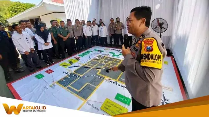 Simulasi SISPAMKOTA Digelar Di Pendopo Cegah Potensi Konflik Selama Tahapan Pemilu Di Bojonegoro