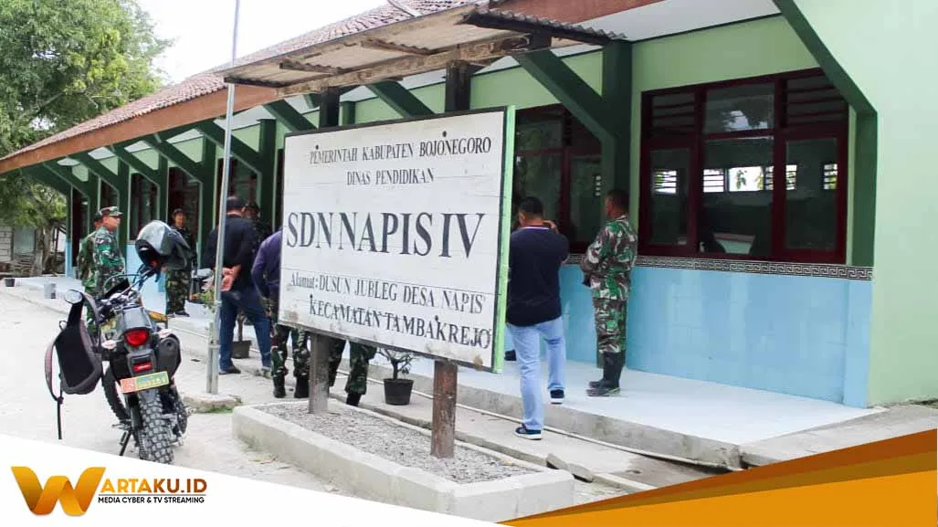 Satgas TMMD 120 Kodim Bojonegoro Tuntaskan Renovasi Ruang Kelas SD Napis