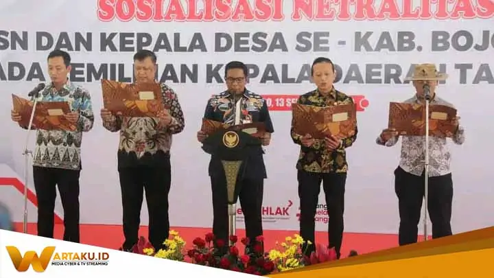 Pemkab Bojonegoro Tegaskan Komitmen Netralitas ASN dan Kepala Desa dalam Pilkada 2024 Pemkab Bojonegoro Tegaskan Komitmen Netralitas ASN Dan Kepala Desa Dalam Pilkada 2024