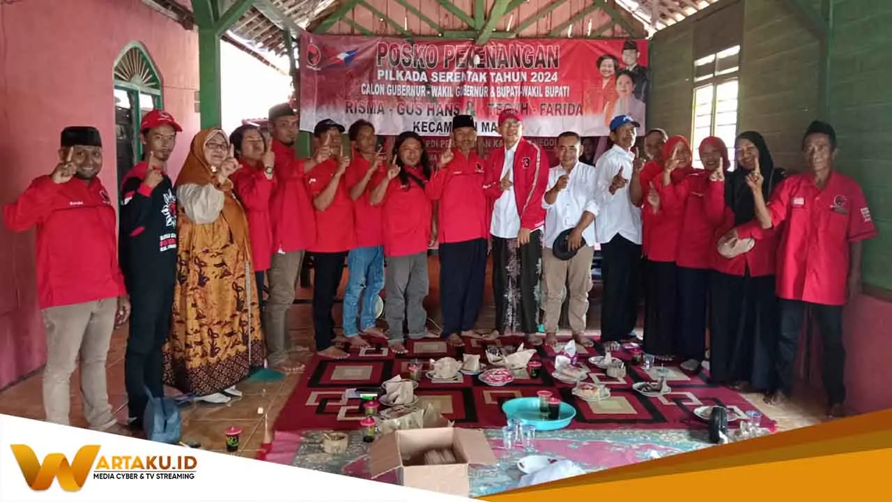 Teguh Haryono Konsolidasi Dengan PAC PDI Perjuangan Kecamatan Malo Solid Menangkan Teguh Farida