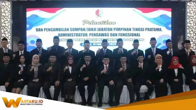 Lantik Pejabat Di Pendopo Pj Bupati Bojonegoro Tumbuhkan Ide Baru Dorong Pembangunan Daerah