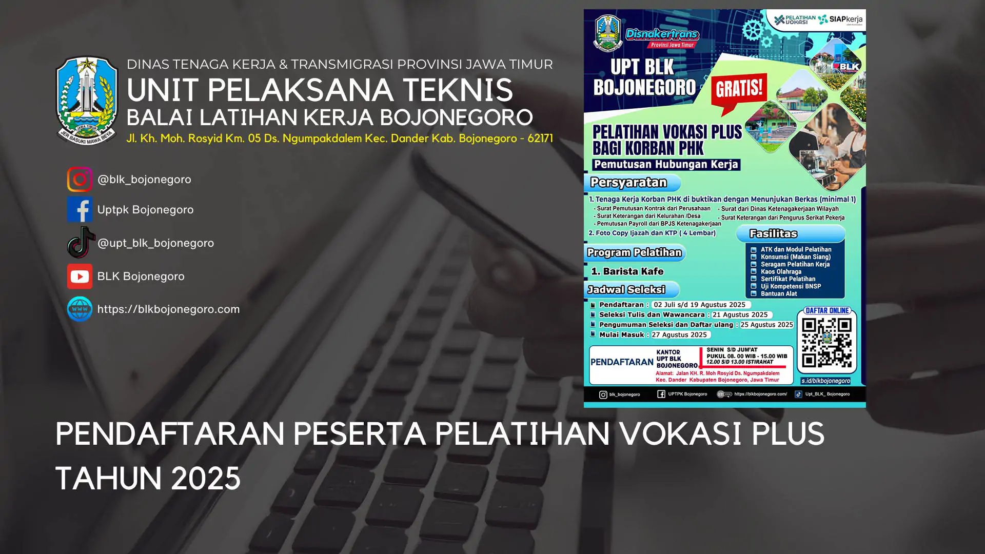 UPT BLK Bojonegoro Buka Pelatihan Vokasi Plus Kejuruan Barista Kafe Bagi Korban PHK 3