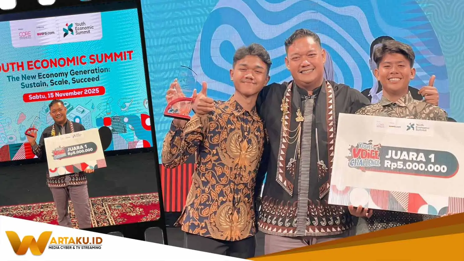 Youth Economic Summit 2025 Andre Dan 2 Muridnya Raih Juara 1 Nasional 1